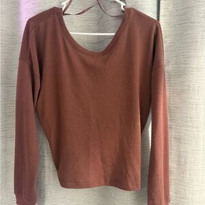 Women's Mauve Long Sleeve Top